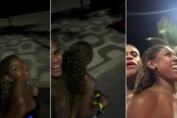 MC Cabelinho curte rolezinho com musa da Viradouro e promete show grátis